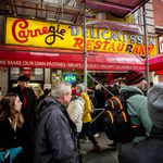 At the Carnegie Deli on December 28, 2016, days before it closed<br>
